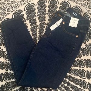 J. Crew Toothpick Jeans - 27P - 9” - NWT